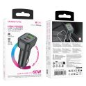 Купить АВТО ЗАРЯДНОЕ УСТРОЙСТВО BOROFONE BZ28C 1USB/2USB-C QC/PD 60W