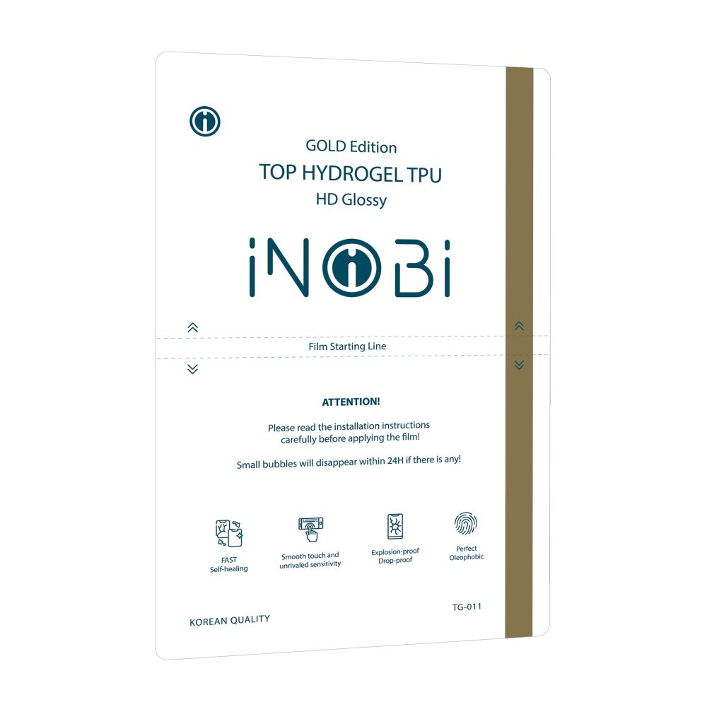 Купить ГИДРОГЕЛЬ ПЛЁНКА ДЛЯ ПЛАНШЕТА INOBI GOLD TG-011 / 10 ШТУК (ГЛЯНЦЕВАЯ)