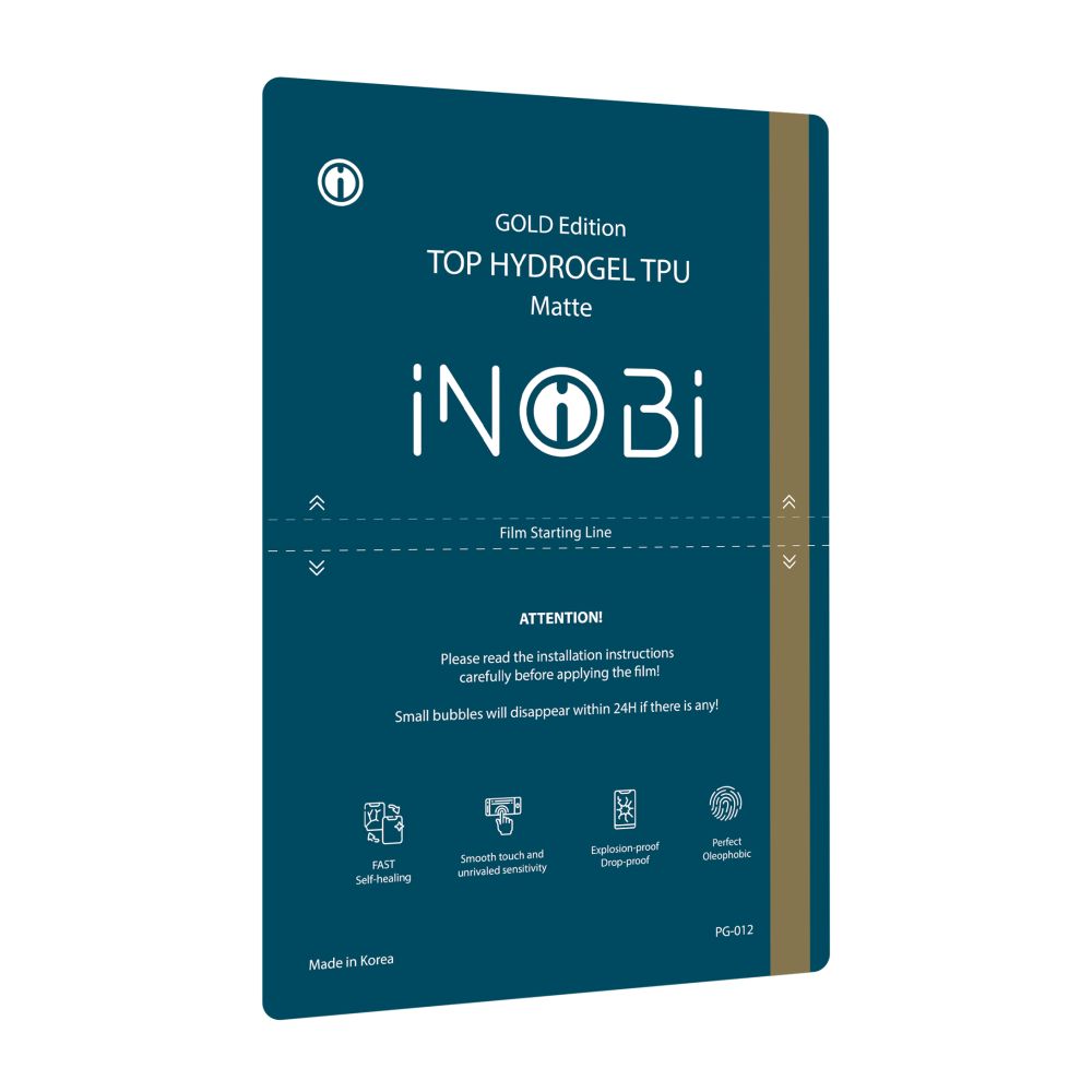 Купить ГИДРОГЕЛЬ ПЛЁНКА INOBI GOLD PG-012 KOREAN / 25 ШТУК (МАТОВАЯ)_1