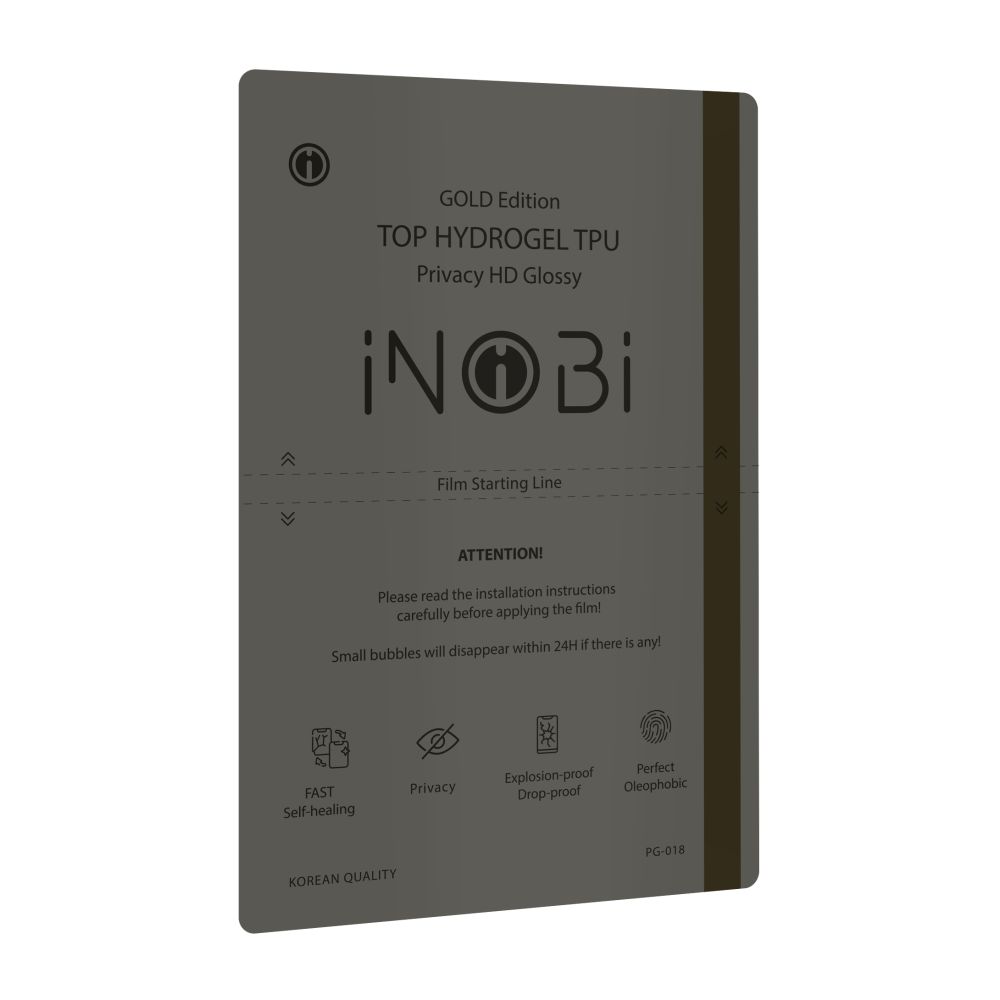 Купить ПОШТУЧНО ГИДРОГЕЛЬ ПЛЁНКА INOBI GOLD PG-018 / (ГЛЯНЦЕВАЯ ПРИВАТНАЯ)