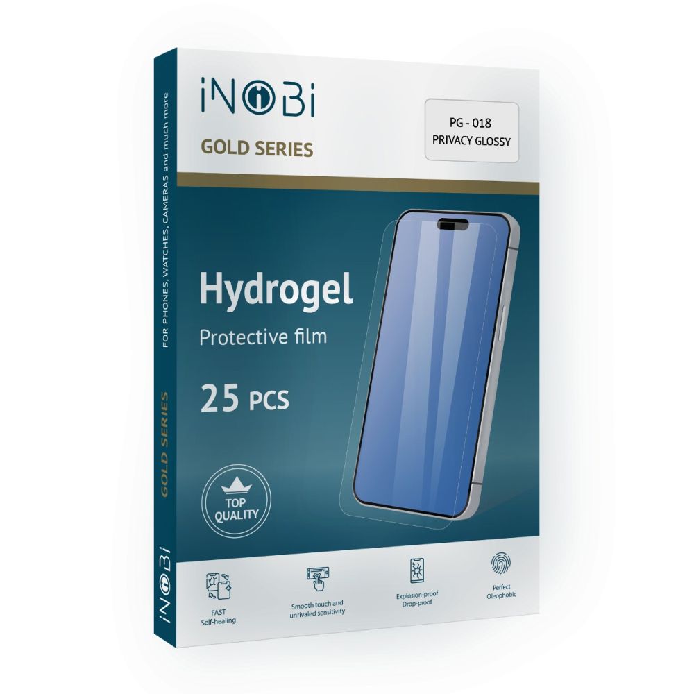 Купить ГИДРОГЕЛЬ ПЛЁНКА INOBI GOLD PG-018 / 25 ШТУК (ГЛЯНЦЕВАЯ ПРИВАТНАЯ)