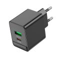 Купить СЕТЕВОЕ ЗАРЯДНОЕ УСТРОЙСТВО BOROFONE BAS14A 1USB/1USB-C 20W_1