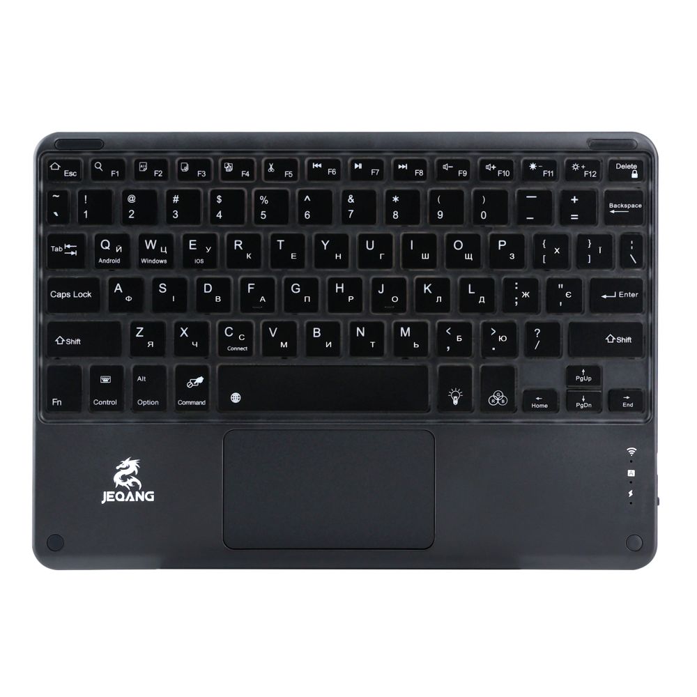 Купить КЛАВИАТУРА БЕСПРОВОДНАЯ JEQANG JB-380 BLUETOOTH CHARGING AND LIGHTING TOUCH KEYBOARD