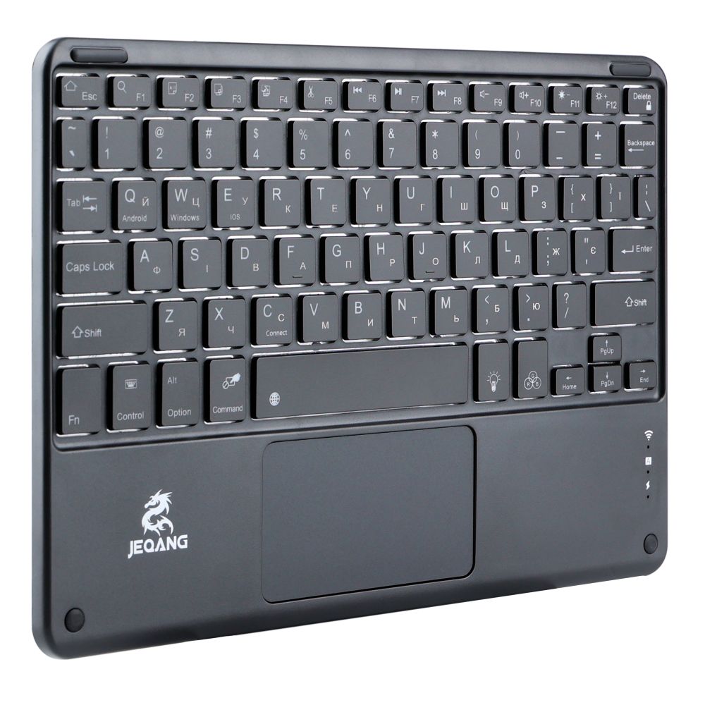 Купить КЛАВИАТУРА БЕСПРОВОДНАЯ JEQANG JB-380 BLUETOOTH CHARGING AND LIGHTING TOUCH KEYBOARD_2