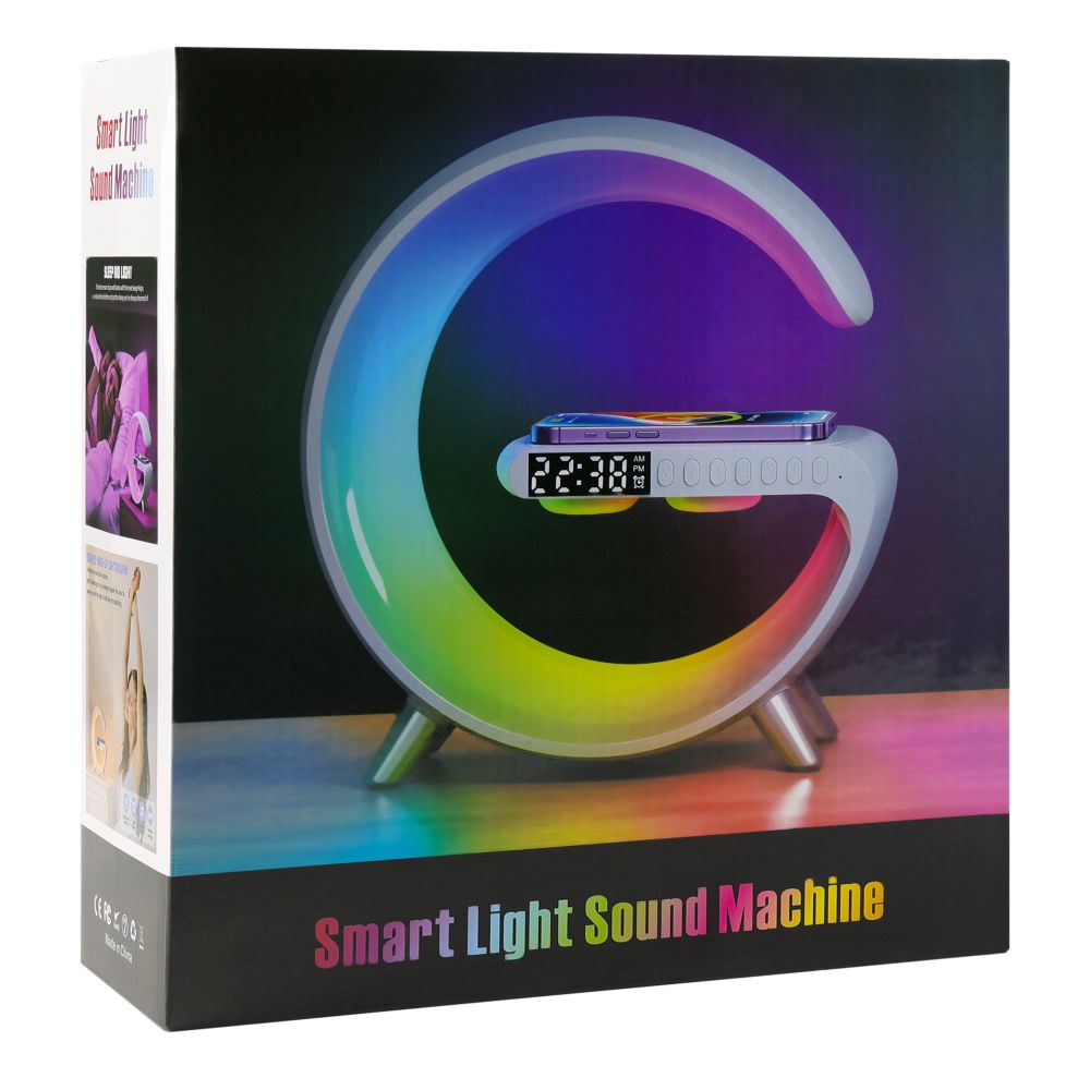 Купить БЕСПРОВОДНОЕ ЗАРЯДНОЕ УСТРОЙСТВО С RGB LIGHT/ALARM CLOCK/DESK LAMP 15W_1