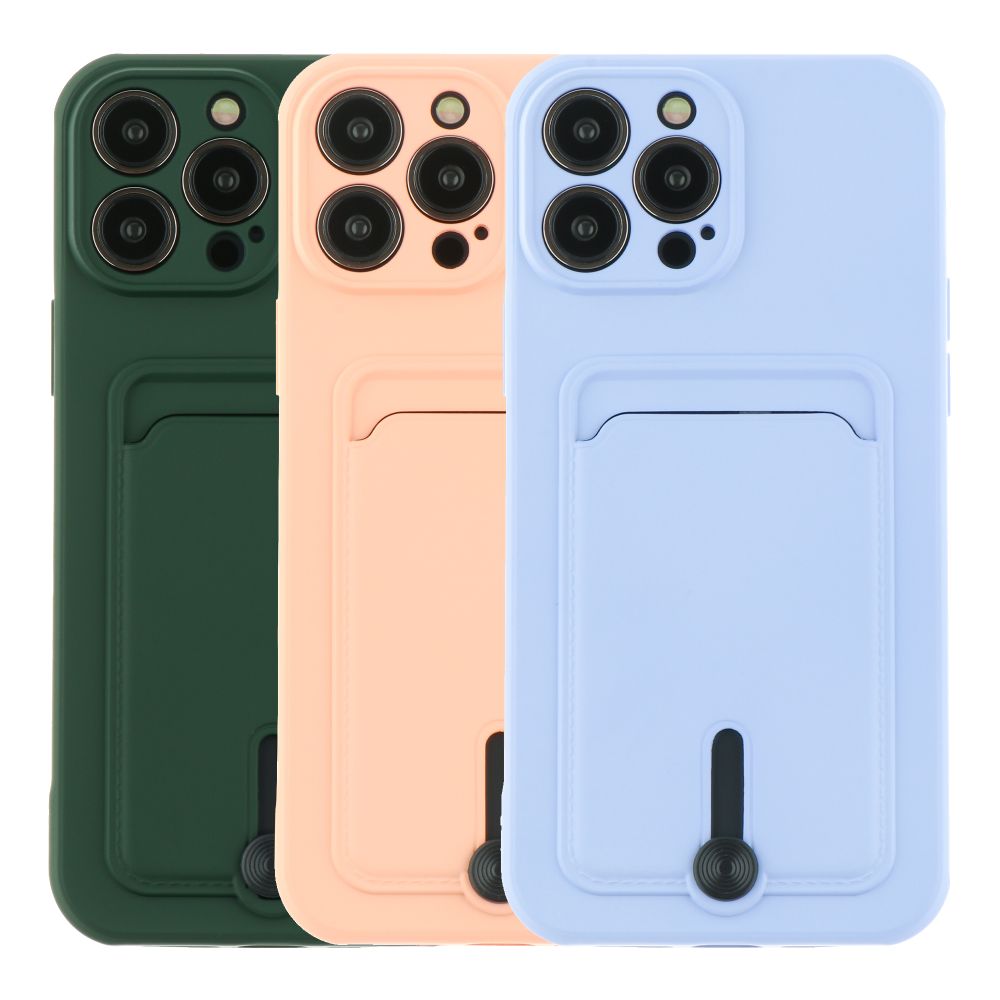 Чехол TPU Colorfull Pocket Card для iPhone 12 Pro (14.Red)