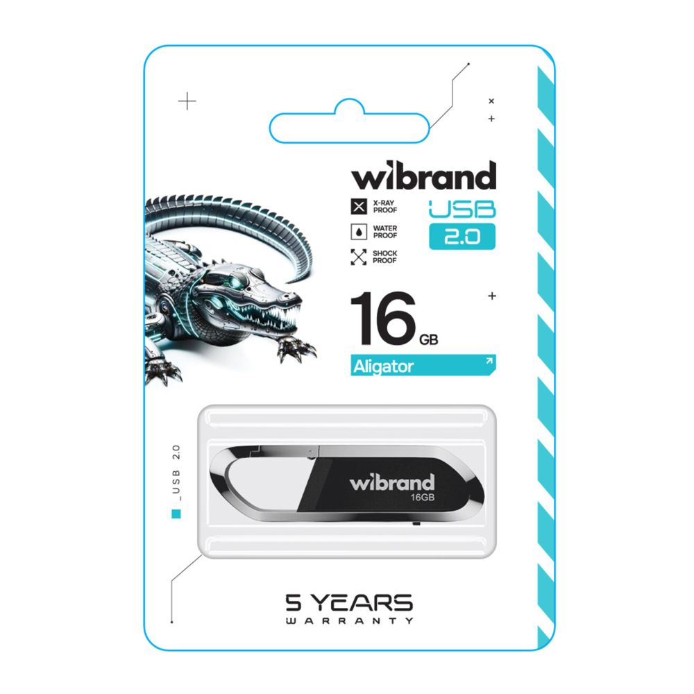 Купить USB FLASH DRIVE WIBRAND 16GB ALIGATOR_1