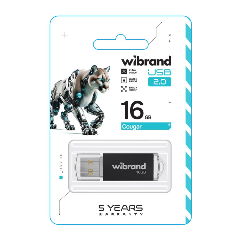 Купить USB FLASH DRIVE WIBRAND 16GB COUGAR_1