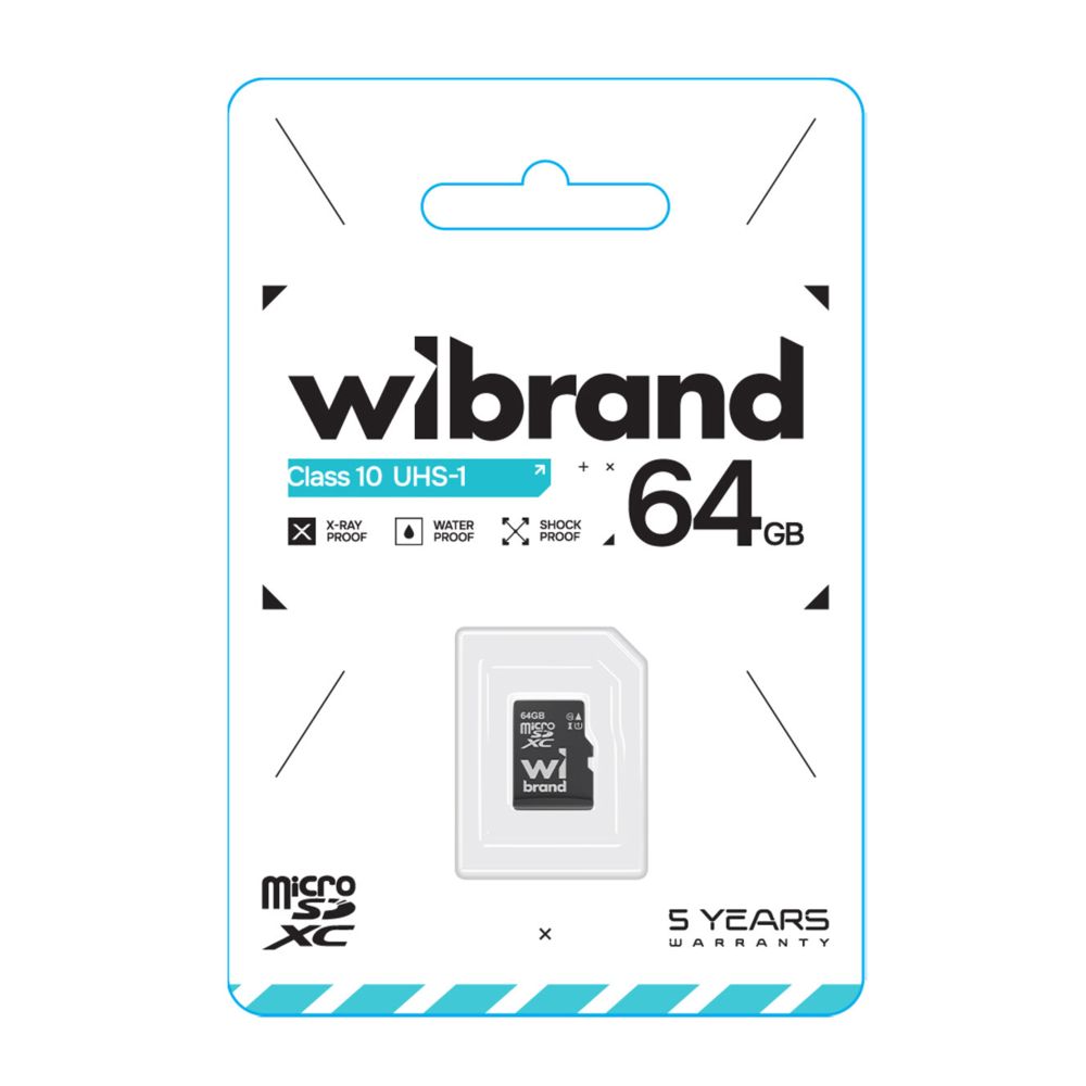 Купить КАРТА ПАМЯТИ WIBRAND MICROSDHC 64GB UHS-1 10 CLASS_1