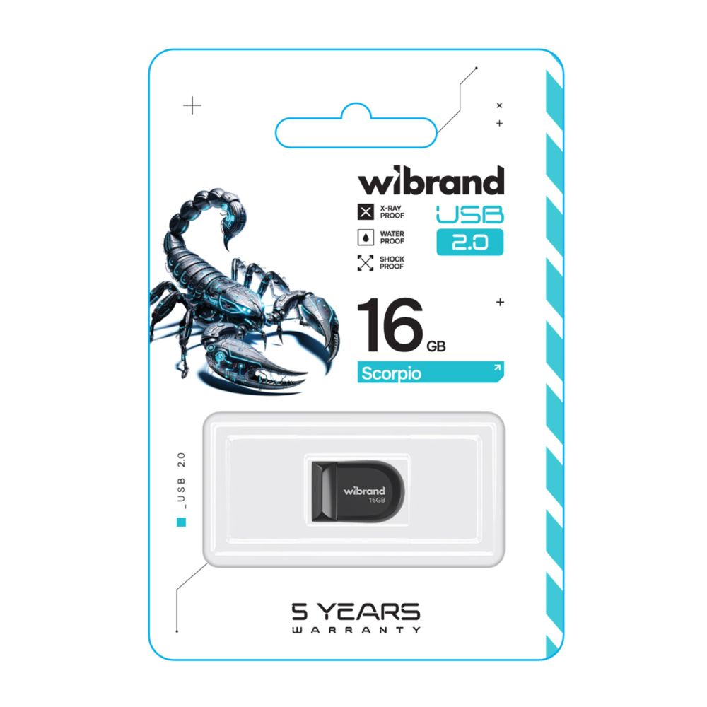 Купить USB FLASH DRIVE WIBRAND 16GB SCORPIO_1