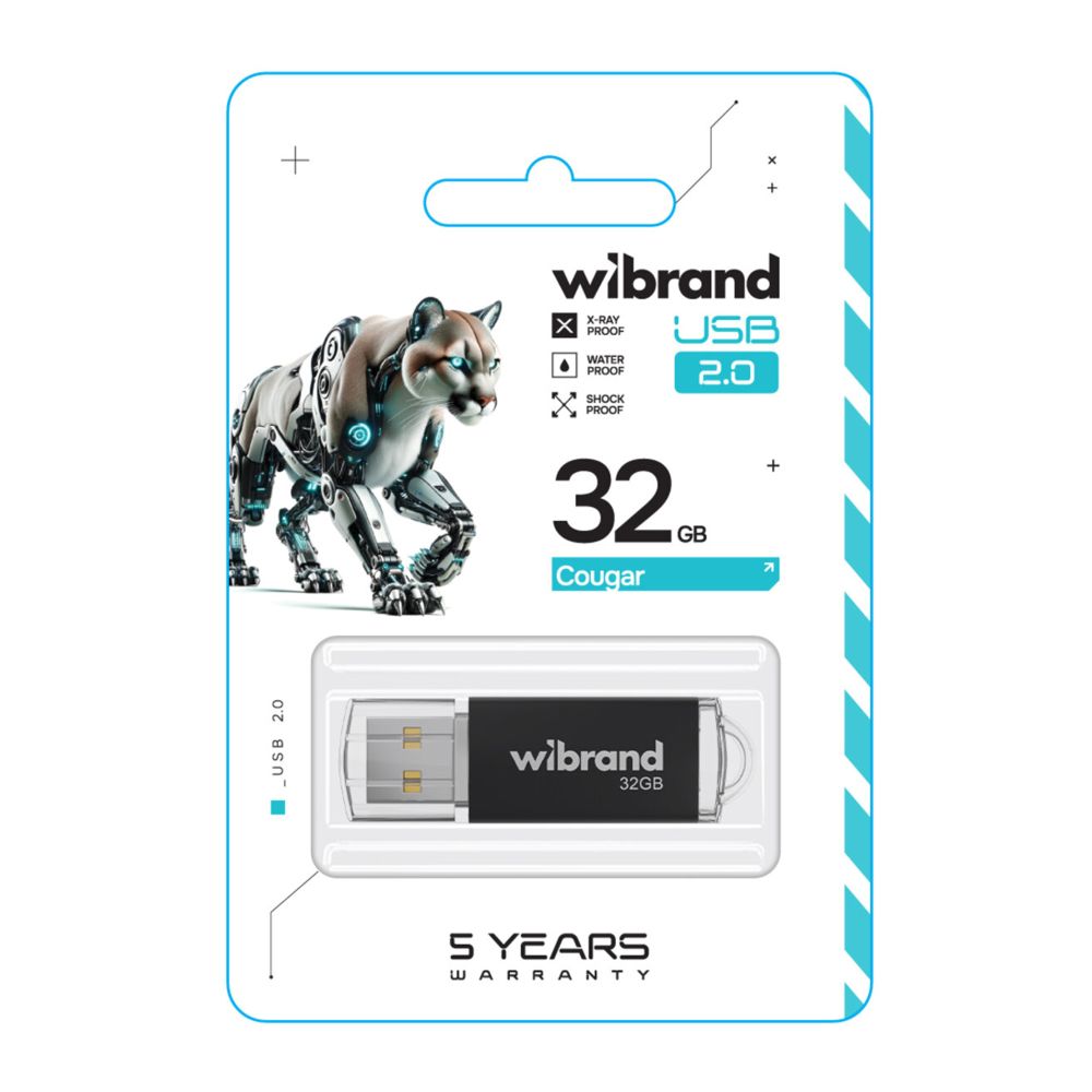 Купить USB FLASH DRIVE WIBRAND 32GB COUGAR_2