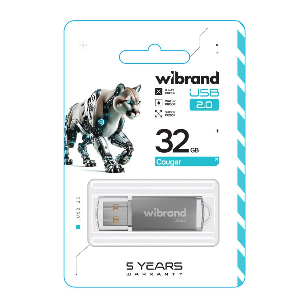 Купить USB FLASH DRIVE WIBRAND 32GB COUGAR_1