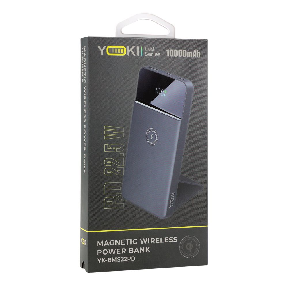 Купить POWER BANK YOKI SMART SERIES YK-BMS22PD 22.5W MAGNETIC WIRELESS 10W, 10000 MAH