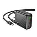 Купить СЕТЕВОЕ ЗАРЯДНОЕ УСТРОЙСТВО HOCO CS27A 3USB-C/1USB PD/QC 67W+TYPE-C TO TYPE-C_3