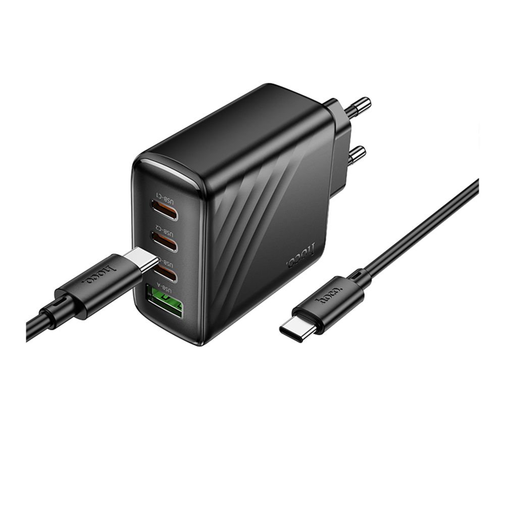 Купить СЕТЕВОЕ ЗАРЯДНОЕ УСТРОЙСТВО HOCO CS27A 3USB-C/1USB PD/QC 67W+TYPE-C TO TYPE-C_4