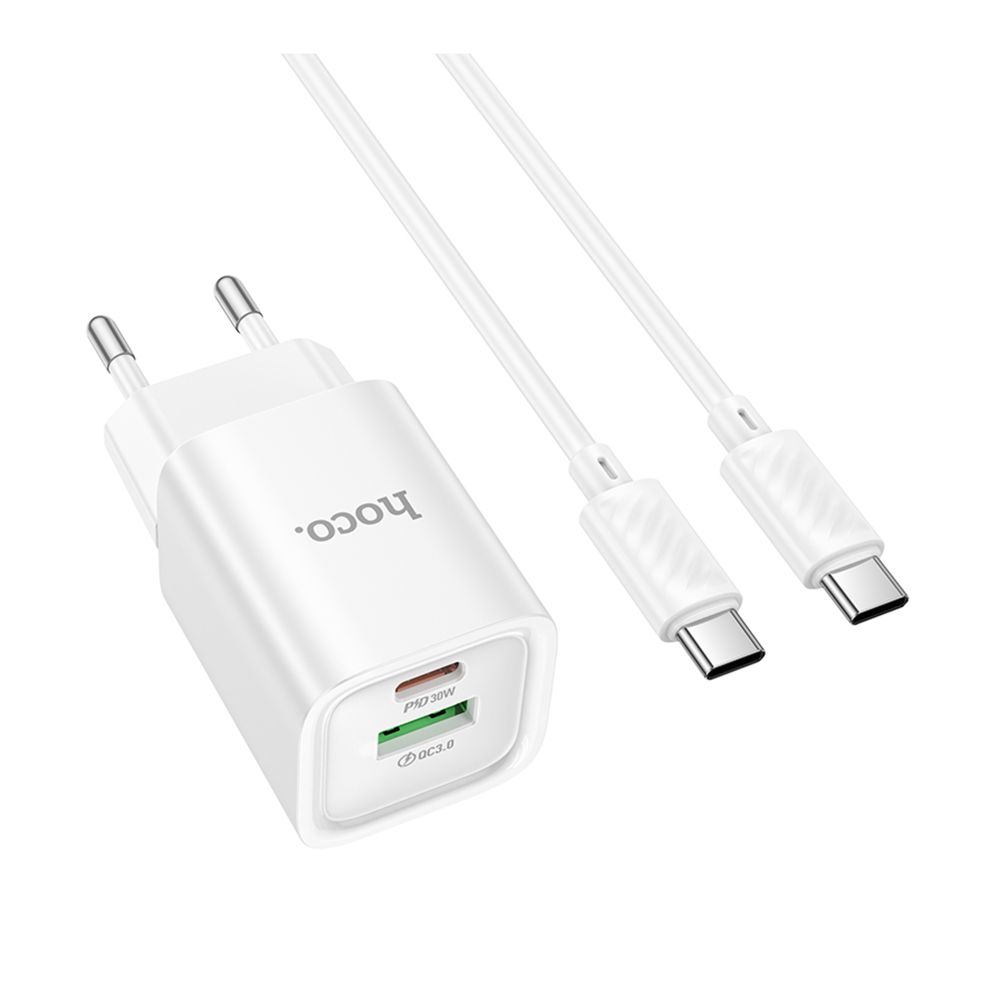 Купить СЕТЕВОЕ ЗАРЯДНОЕ УСТРОЙСТВО HOCO C149A 1USB/1USB-C PD/QC 30W+TYPE-C TO TYPE-C_2