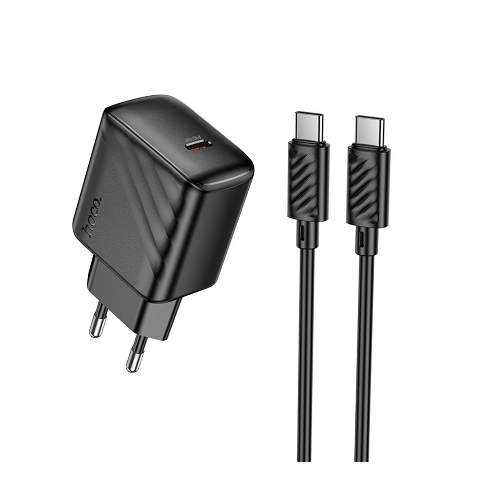 Купить СЕТЕВОЕ ЗАРЯДНОЕ УСТРОЙСТВО HOCO CS24A 1USB-C PD/QC 25W+TYPE-C TO TYPE-C