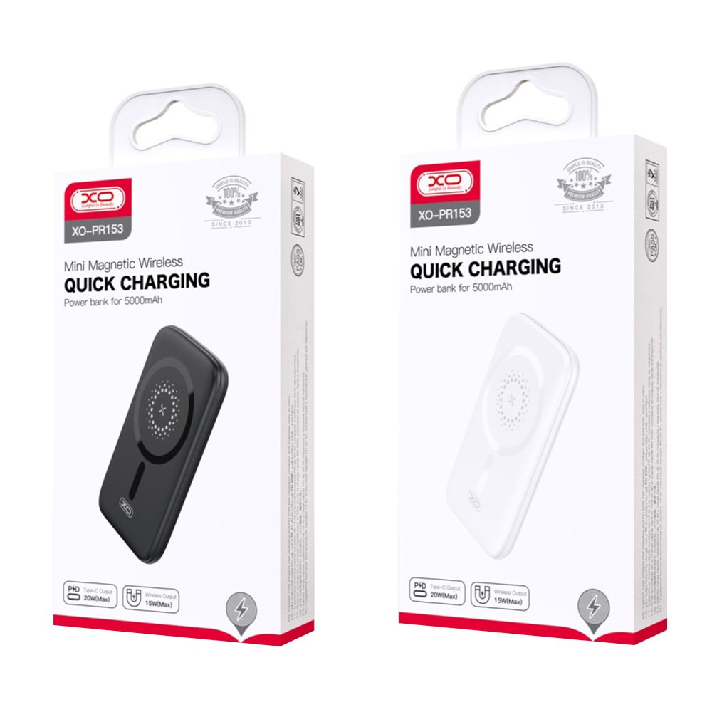 Купить POWER BANK XO PR153 PD20W MAGNETIC WIRELESS 15W TYPE-C 5000MAH_1