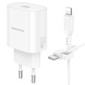 Купить СЕТЕВОЕ ЗАРЯДНОЕ УСТРОЙСТВО BOROFONE BA82A 1USB-C PD/QC 25W+TYPE-C TO LIGHTNING_4