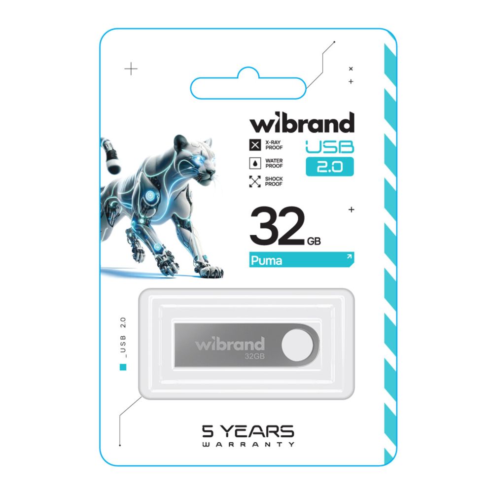 Купить USB FLASH DRIVE WIBRAND 32GB PUMA_1