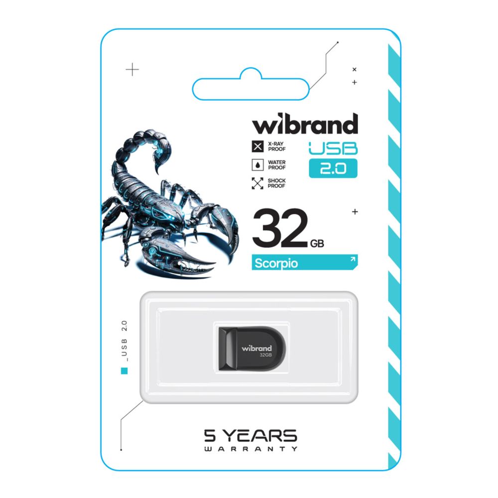 Купить USB FLASH DRIVE WIBRAND 32GB SCORPIO_1