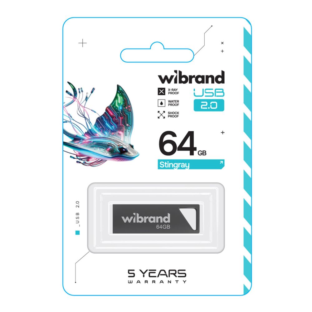 Купить USB FLASH DRIVE WIBRAND 64GB STINGRAY_1