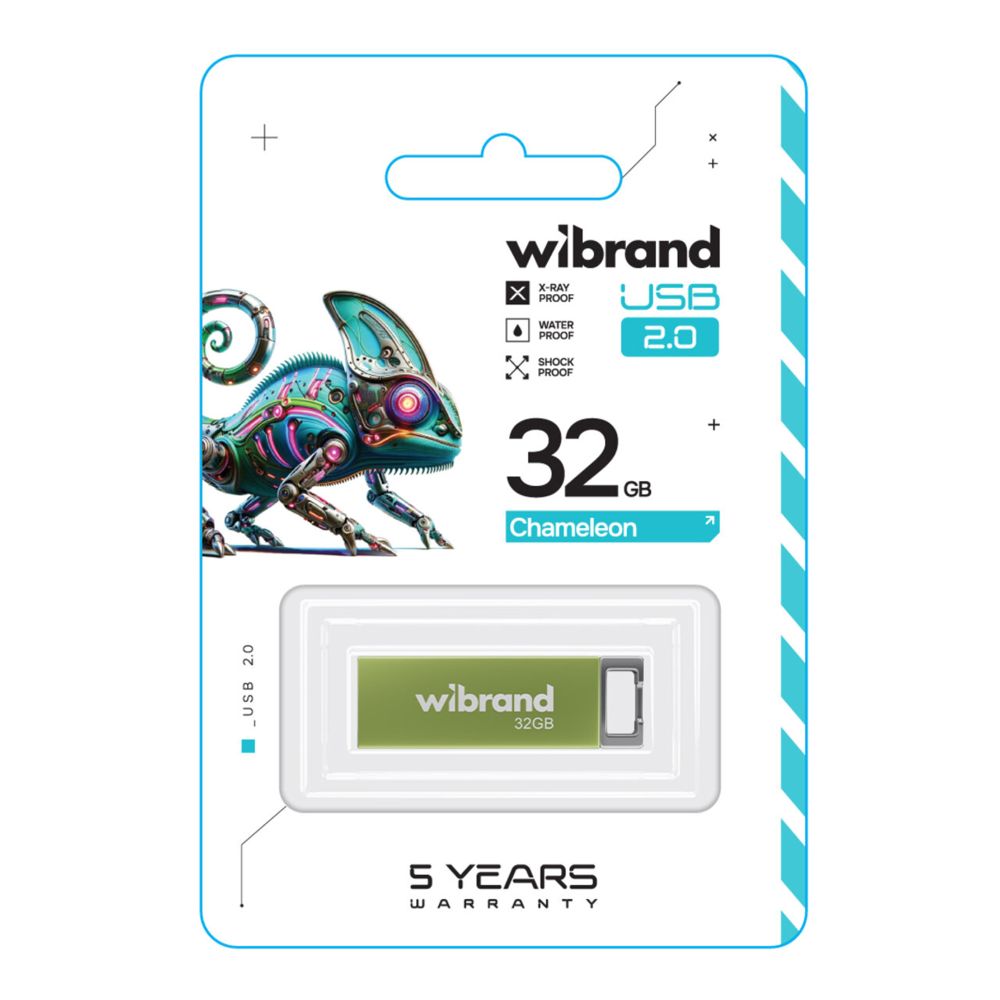 Купить USB FLASH DRIVE WIBRAND 32GB CHAMELEON_1