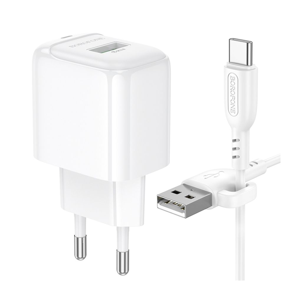 Купить СЕТЕВОЕ ЗАРЯДНОЕ УСТРОЙСТВО BOROFONE BAS42A 1USB QC3.0 18W+USB TO TYPE-C_3