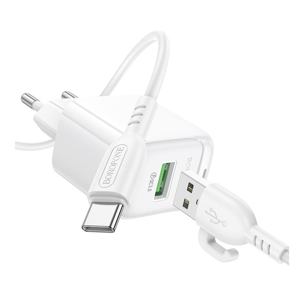 Купить СЕТЕВОЕ ЗАРЯДНОЕ УСТРОЙСТВО BOROFONE BAS42A 1USB QC3.0 18W+USB TO TYPE-C_4