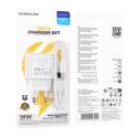 Купить СЕТЕВОЕ ЗАРЯДНОЕ УСТРОЙСТВО BOROFONE BAS42A 1USB QC3.0 18W+USB TO TYPE-C_1
