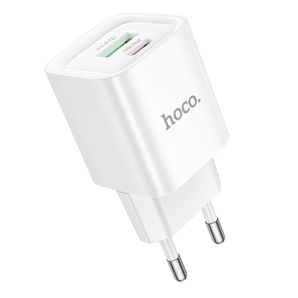 Мережевий Зарядний Пристрій Hoco C147A 1USB-C/1USB PD/QC 20W превью 4