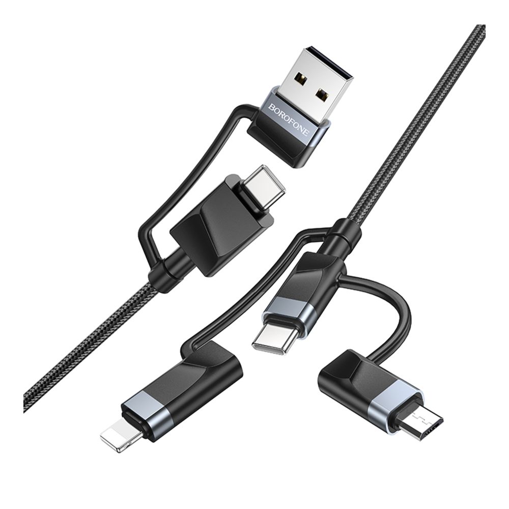 Купить USB BOROFONE BU51 6-IN-1 USB/C TO IP/MICRO/TYPE-C(L=1.2M)