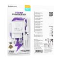 Купить СЕТЕВОЕ ЗАРЯДНОЕ УСТРОЙСТВО BOROFONE BAS43A 1USB-C PD/QC 20W+TYPE-C TO LIGHTNING_1