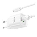 Купить СЕТЕВОЕ ЗАРЯДНОЕ УСТРОЙСТВО HOCO C147A 1USB-C/1USB PD/QC 20W+TYPE-C TO LIGHTNING_5