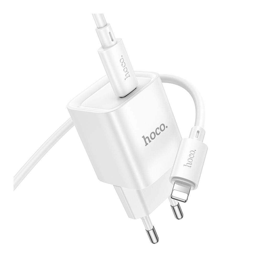 Купить СЕТЕВОЕ ЗАРЯДНОЕ УСТРОЙСТВО HOCO C146A 1USB-C PD/QC 20W+TYPE-C TO LIGHTNING_4