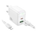 Купить СЕТЕВОЕ ЗАРЯДНОЕ УСТРОЙСТВО BOROFONE BAS44A 1USB-C/1USB PD/QC 20W+TYPE-C TO LIGHTNING_2