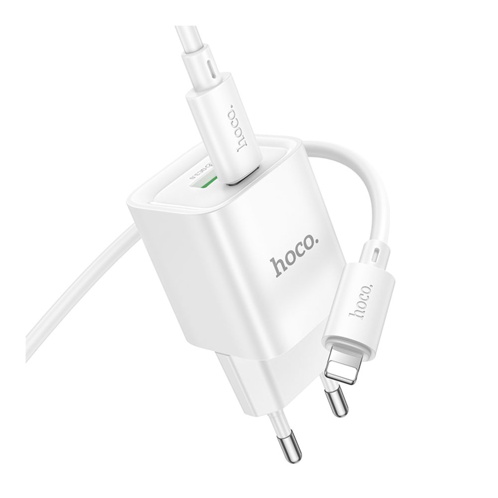 Купить СЕТЕВОЕ ЗАРЯДНОЕ УСТРОЙСТВО HOCO C147A 1USB-C/1USB PD/QC 20W+TYPE-C TO LIGHTNING_4