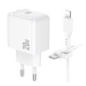 Купить СЕТЕВОЕ ЗАРЯДНОЕ УСТРОЙСТВО BOROFONE BAS43A 1USB-C PD/QC 20W+TYPE-C TO LIGHTNING_3
