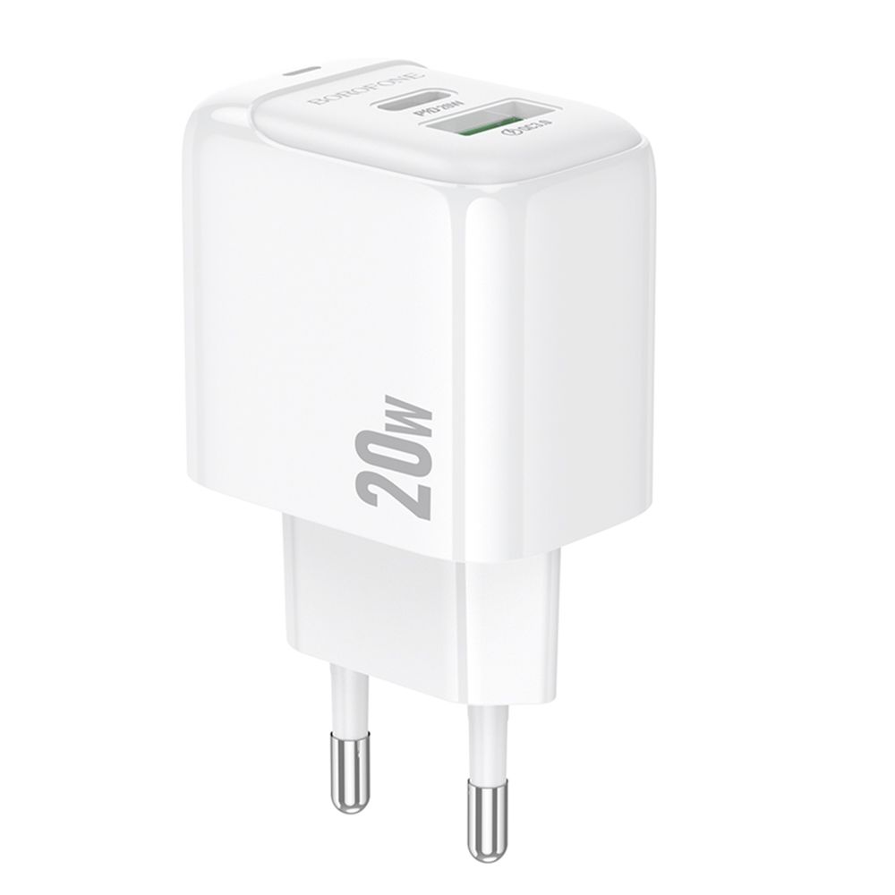 Мережевий Зарядний Пристрій Borofone BAS44A 1USB-C/1USB PD/QC 20W превью 3