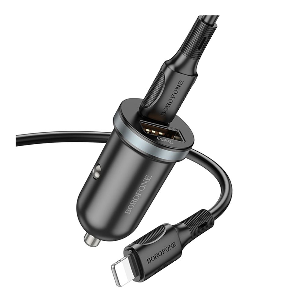 Купить АВТО ЗАРЯДНОЕ УСТРОЙСТВО BOROFONE BZ22 1USB/1USB-C QC/PD30W+TYPE-C TO LIGHTNING_4
