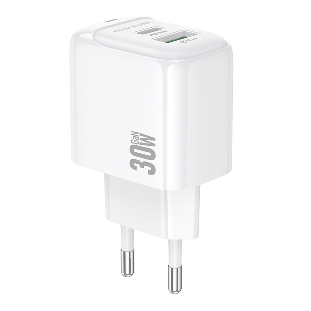 Мережевий Зарядний Пристрій Borofone BAS45A 1USB-C/1USB PD/QC 30W превью 3