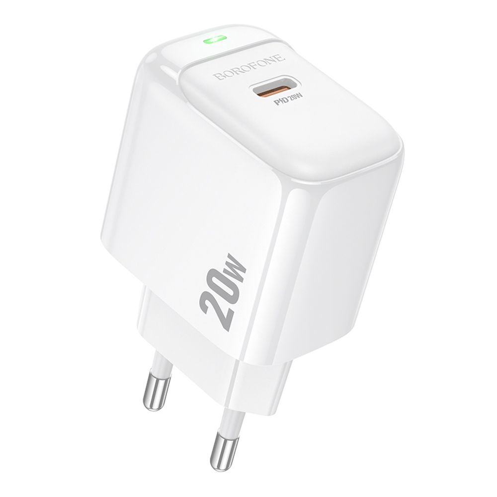 Мережевий Зарядний Пристрій Borofone BAS43A 1USB-C PD/QC 20W
