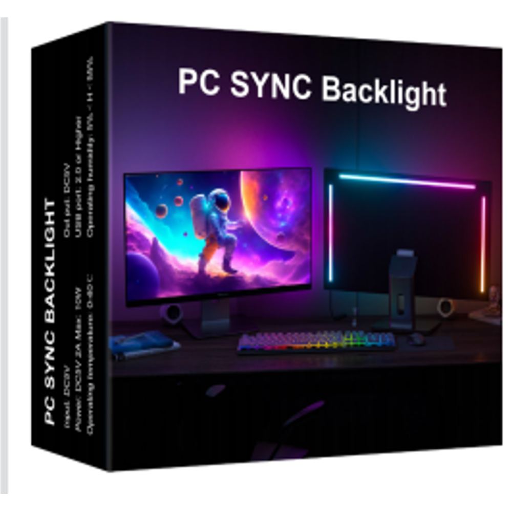 Купить RGB ПОДСВЕТКА ДЛЯ МОНИТОРА 27" DX23014-1