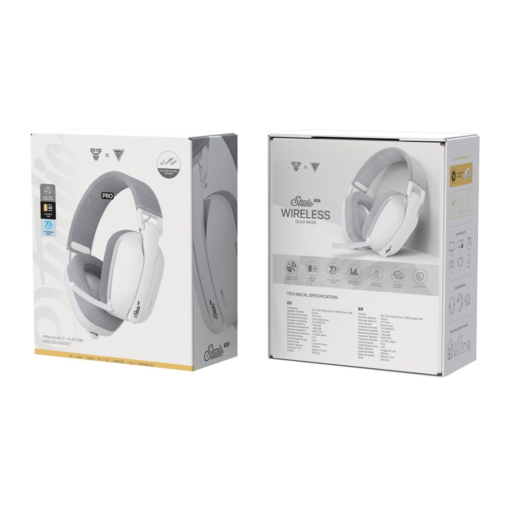 Купить ИГРОВЫЕ НАУШНИКИ FANTECH WHG03 PRO STUDIO, 4 MODES (WIRED, BT, 2.4GHZ, 7.1)_2