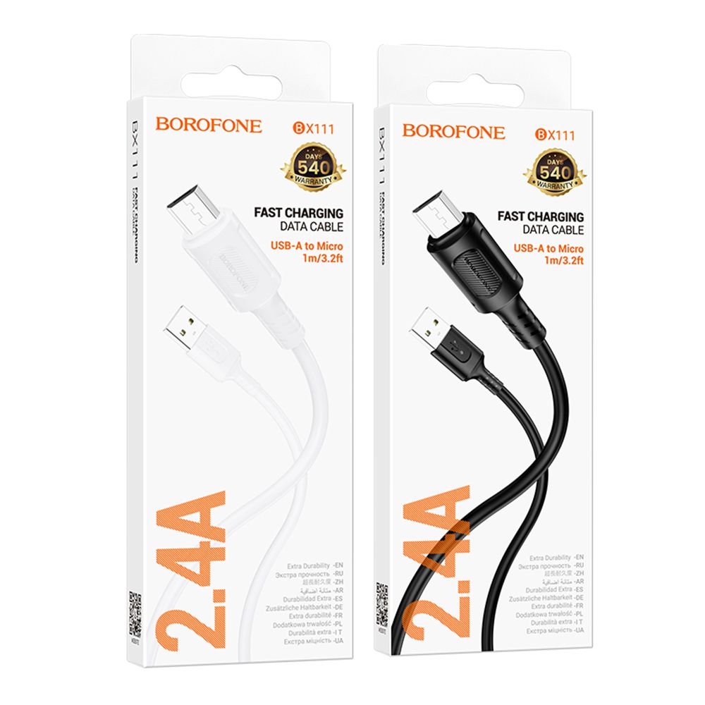 Купить USB BOROFONE BX111 MICRO 2.4A_1