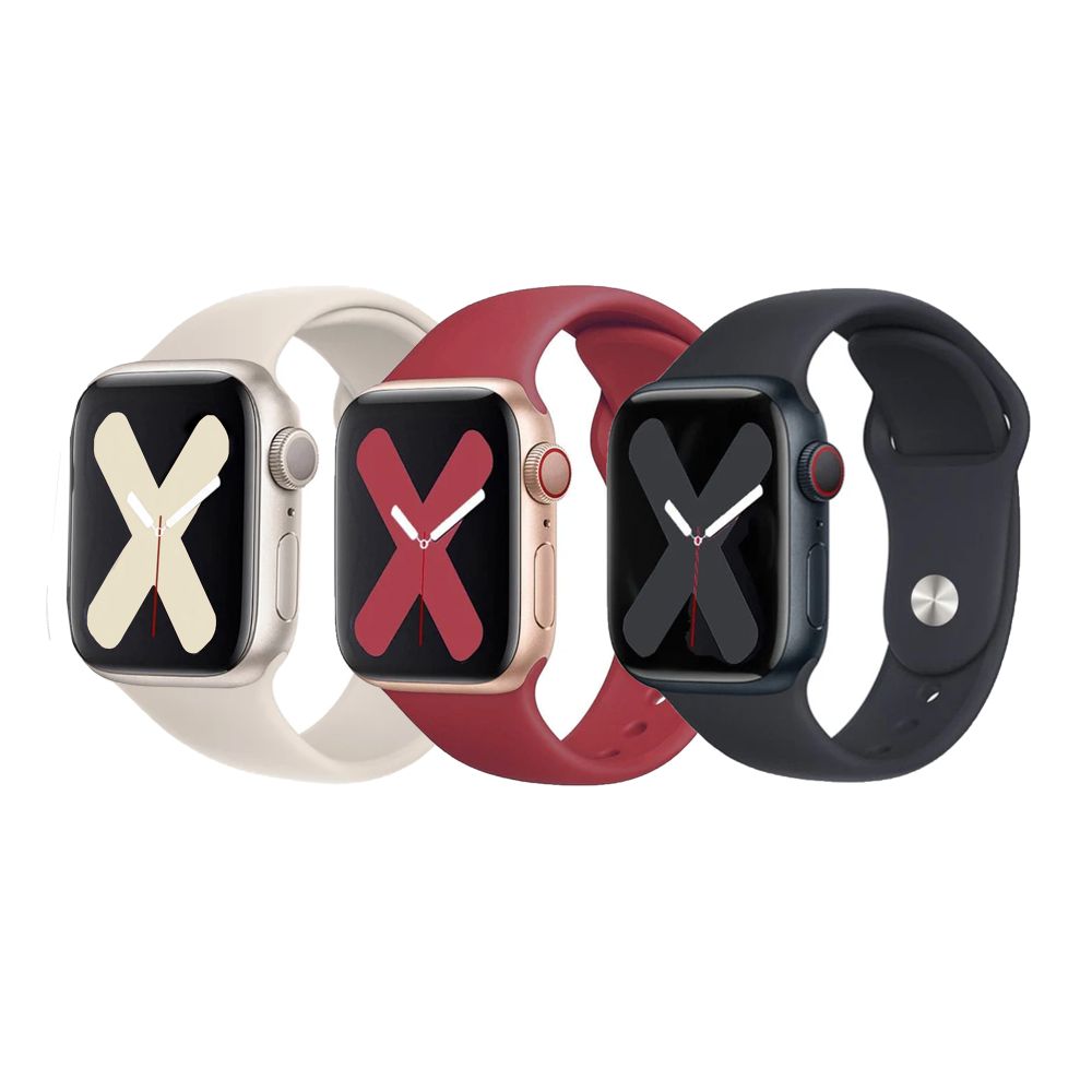 Купить РЕМЕШОК ДЛЯ APPLE WATCH BAND SILICONE TWO-PIECE 38/40/41 MM УЦЕНКА