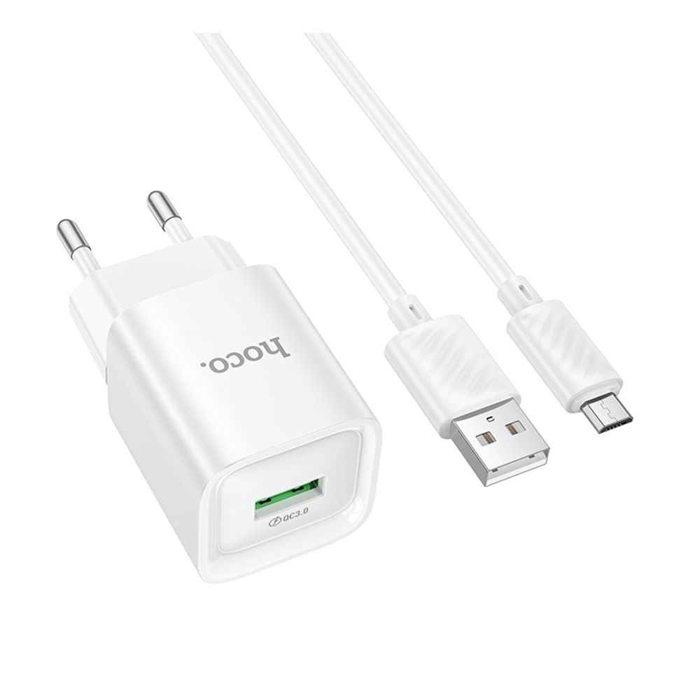 Купить СЕТЕВОЕ ЗАРЯДНОЕ УСТРОЙСТВО HOCO C145A 1USB QC 18W+USB TO MICRO_2