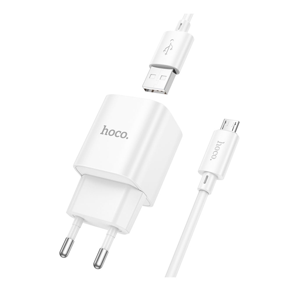 Купить СЕТЕВОЕ ЗАРЯДНОЕ УСТРОЙСТВО HOCO C145A 1USB QC 18W+USB TO MICRO_3