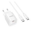 Купить СЕТЕВОЕ ЗАРЯДНОЕ УСТРОЙСТВО HOCO C146A 1USB-C PD/QC 20W+TYPE-C TO TYPE-C_2