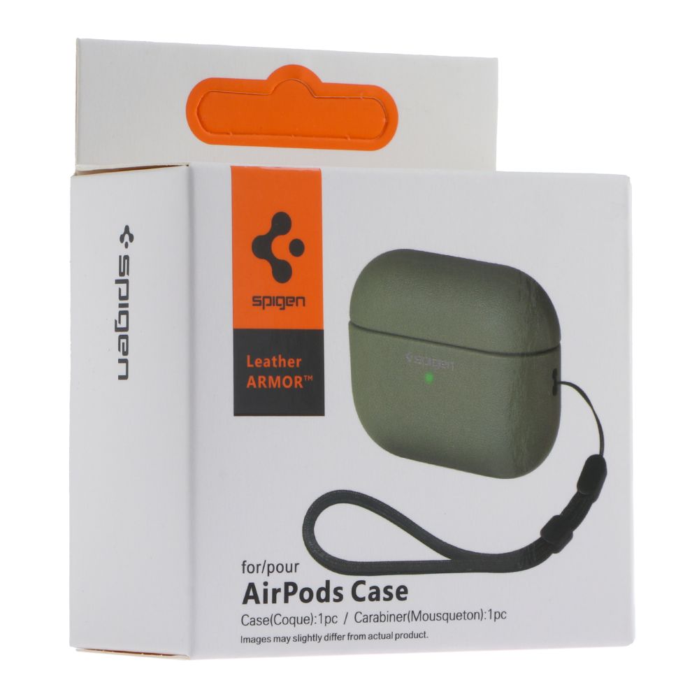 Купить ФУТЛЯР TPU SPIGEN LEATHER ARMOR ДЛЯ AIRPODS 3_1